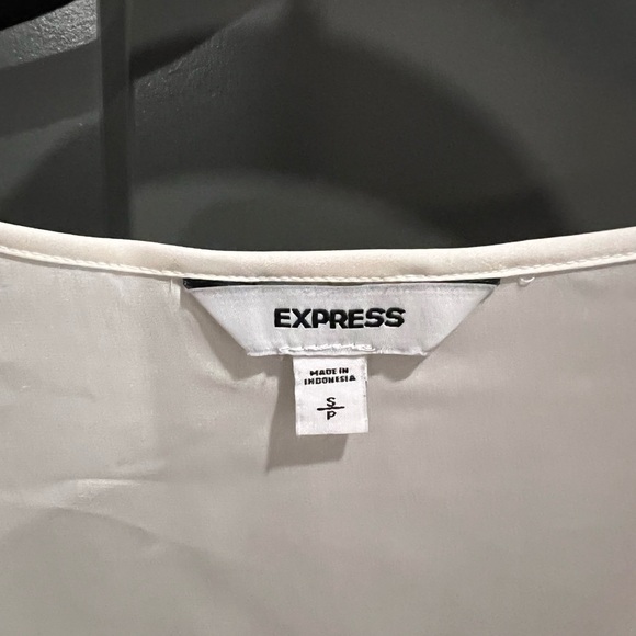 Express white short-sleeved blouse - Small - Picture 2 of 3